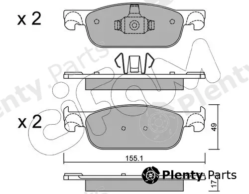 Cifam 822-1109-0 — Brake Pad Set, disc brake