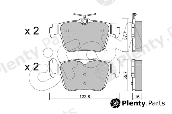 Cifam 822-1317-0 — Brake Pad Set, disc brake
