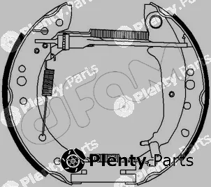 Cifam 151-214 — Brake Shoe Set Kit premounted