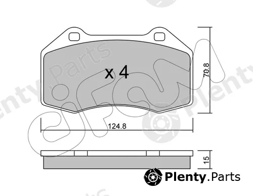 Cifam 822-651-0 — Brake Pad Set, disc brake