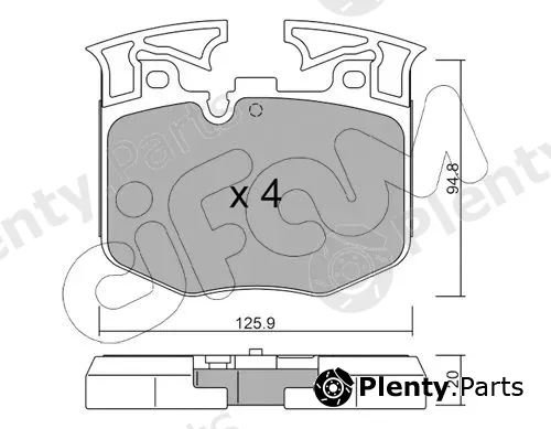 Cifam 822-1146-0 — Brake Pad Set, disc brake