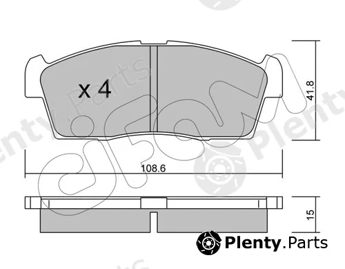 Cifam 822-439-0 — Brake Pad Set, disc brake