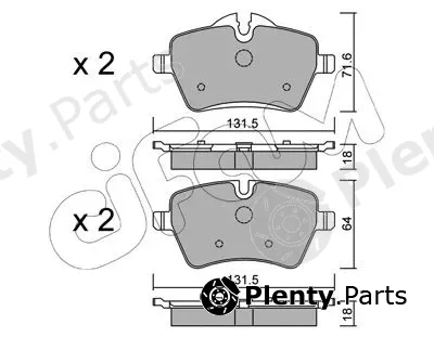Cifam 822-768-0 — Brake Pad Set, disc brake