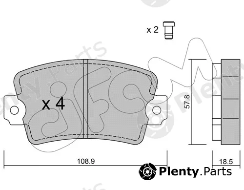 Cifam 822-186-0 — Brake Pad Set, disc brake