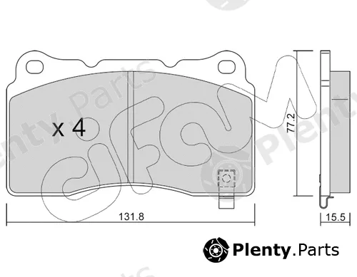 Cifam 822-288-8 — Brake Pad Set, disc brake