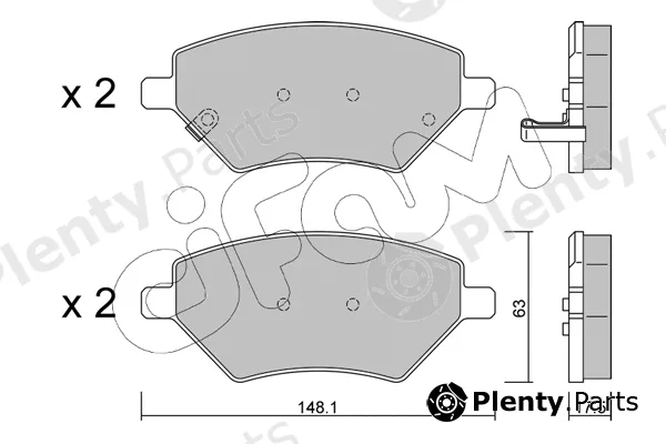 Cifam 822-1286-0 — Brake Pad Set, disc brake