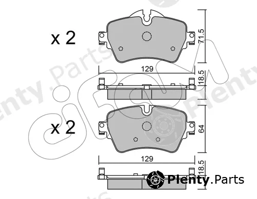 Cifam 822-1013-0 — Brake Pad Set, disc brake
