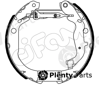 Cifam 151-558 — Brake Shoe Set Kit premounted