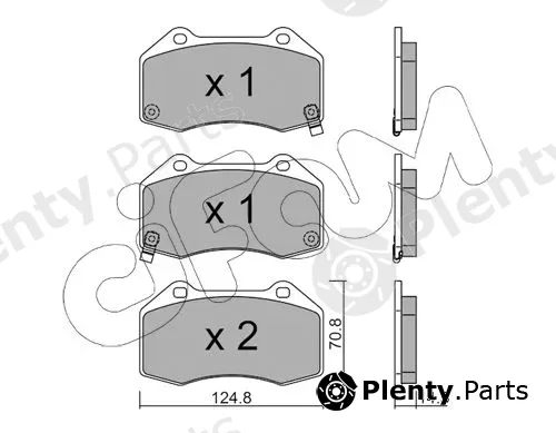 Cifam 822-651-3 — Brake Pad Set, disc brake