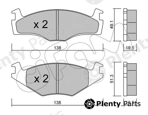 Cifam 822-045-1 — Brake Pad Set, disc brake