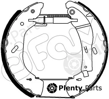 Cifam 151-271 — Brake Shoe Set Kit premounted