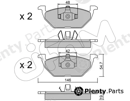 Cifam 822-211-1 — Brake Pad Set, disc brake