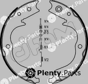 Cifam 153-268K — Brake Shoe Set, parking brake
