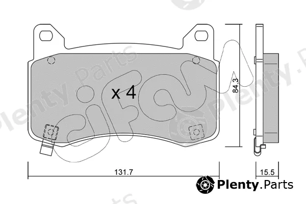 Cifam 822-1333-0 — Brake Pad Set, disc brake