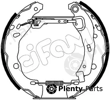 Cifam 151-486 — Brake Shoe Set Kit premounted
