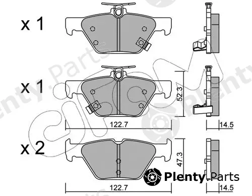 Cifam 822-1087-0 — Brake Pad Set, disc brake
