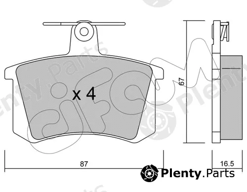 Cifam 822-048-0 — Brake Pad Set, disc brake
