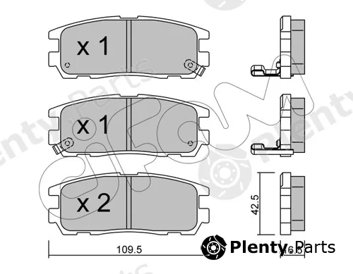 Cifam 822-358-0 — Brake Pad Set, disc brake