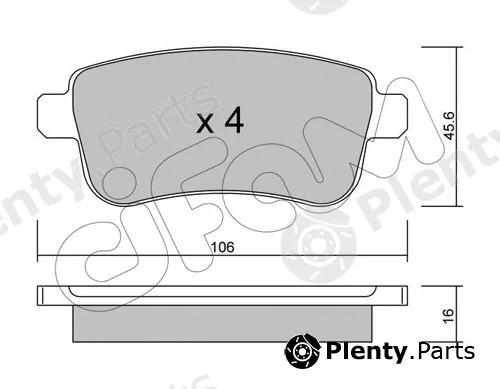 Cifam 822-818-0 — Brake Pad Set, disc brake