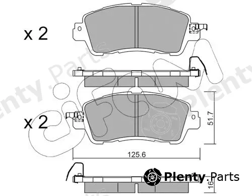 Cifam 822-1085-0 — Brake Pad Set, disc brake