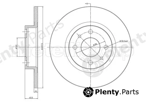 Cifam 800-179 — Brake Disc