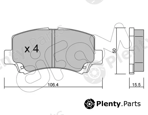 Cifam 822-419-0 — Brake Pad Set, disc brake
