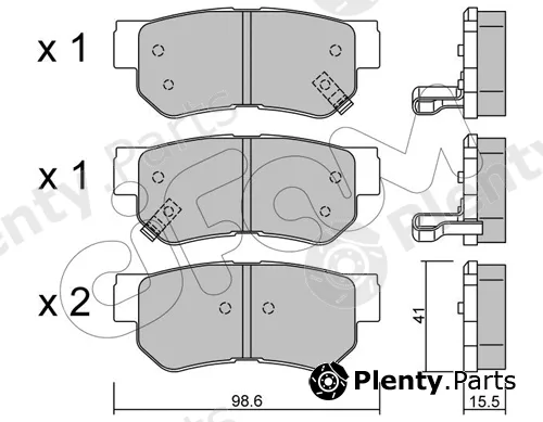 Cifam 822-365-0 — Brake Pad Set, disc brake