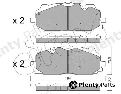 Cifam 822-1128-0 — Brake Pad Set, disc brake