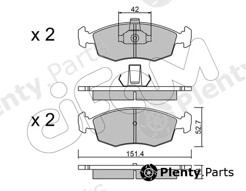 Cifam 822-274-3 — Brake Pad Set, disc brake