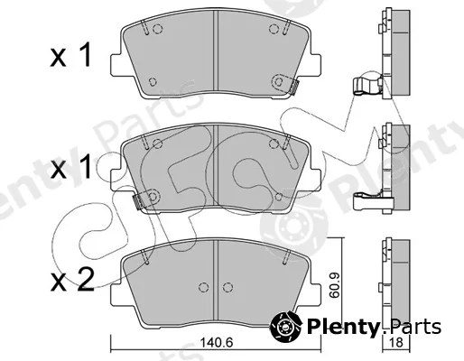 Cifam 822-1169-0 — Brake Pad Set, disc brake