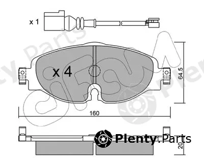 Cifam 822-950-0K — Brake Pad Set, disc brake