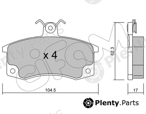 Cifam 822-062-0 — Brake Pad Set, disc brake