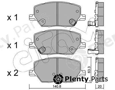 Cifam 822-1001-0 — Brake Pad Set, disc brake