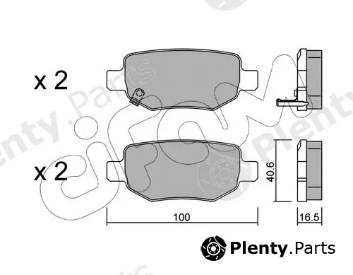 Cifam 822-1050-0 — Brake Pad Set, disc brake