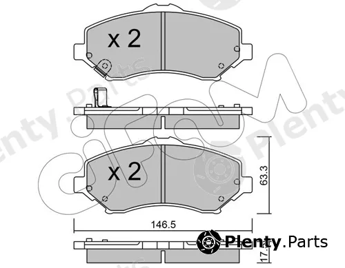 Cifam 822-862-0 — Brake Pad Set, disc brake