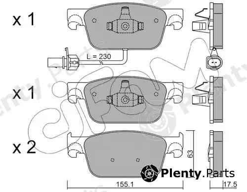 Cifam 822-1125-0 — Brake Pad Set, disc brake