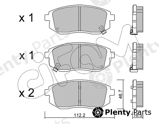 Cifam 822-1353-0 — Brake Pad Set, disc brake
