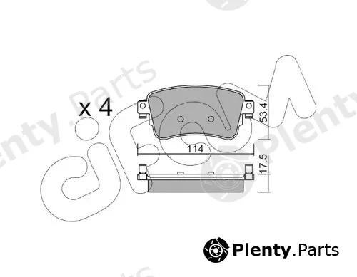 Cifam 822-1108-0 — Brake Pad Set, disc brake