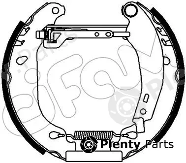 Cifam 151-398 — Brake Shoe Set Kit premounted