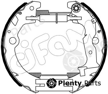 Cifam 151-525 — Brake Shoe Set Kit premounted