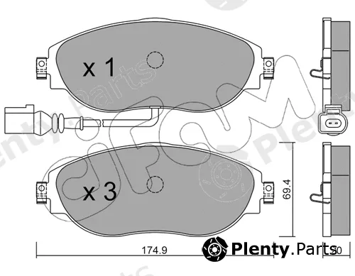 Cifam 822-952-0 — Brake Pad Set, disc brake