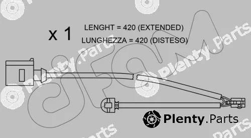 Cifam SU.217 — Warning Contact, brake pad wear
