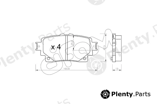 Cifam 822-1229-0 — Brake Pad Set, disc brake