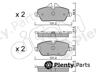 Cifam 822-664-0 — Brake Pad Set, disc brake