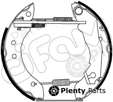 Cifam 151-241 — Brake Shoe Set Kit premounted