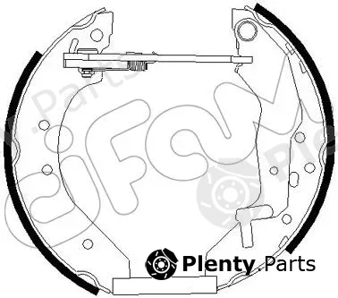 Cifam 151-273 — Brake Shoe Set Kit premounted
