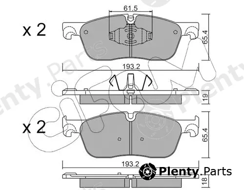 Cifam 822-1123-0 — Brake Pad Set, disc brake
