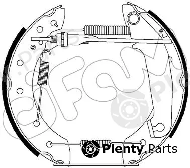 Cifam 151-252 — Brake Shoe Set Kit premounted