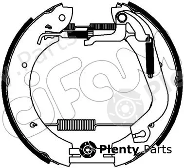 Cifam 151-337 — Brake Shoe Set Kit premounted