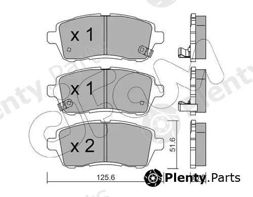 Cifam 822-793-1 — Brake Pad Set, disc brake